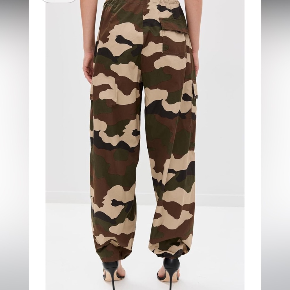 Good American Fatigue Green Camo Parachute Pants - Picture 2 of 11